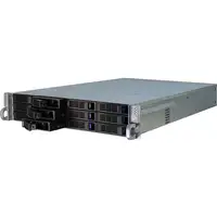 Inter-Tech IPC 2U-2412 Estante Negro, Plata