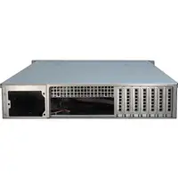 Inter-Tech IPC 2U-2412 Estante Negro, Plata