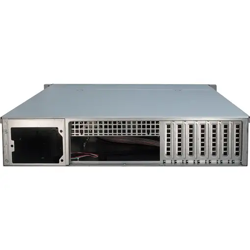 Inter-Tech IPC 2U-2412 Estante Negro, Plata