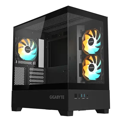 GIGABYTE C201 PANORAMIC Caja de PC – Torre Media, m-ATX, soporte para radiador de
