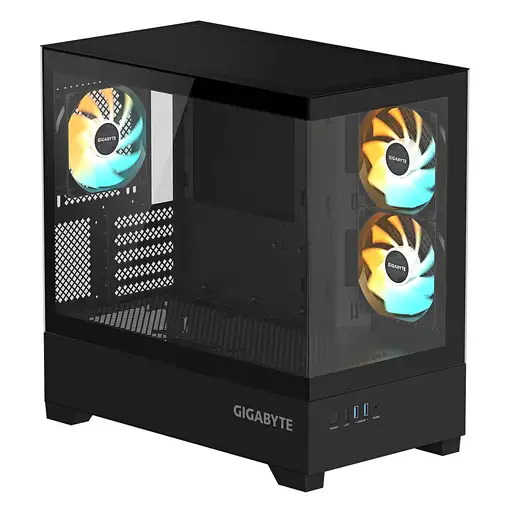 GIGABYTE C201 PANORAMIC Caja de PC – Torre Media, m-ATX, soporte para radiador de