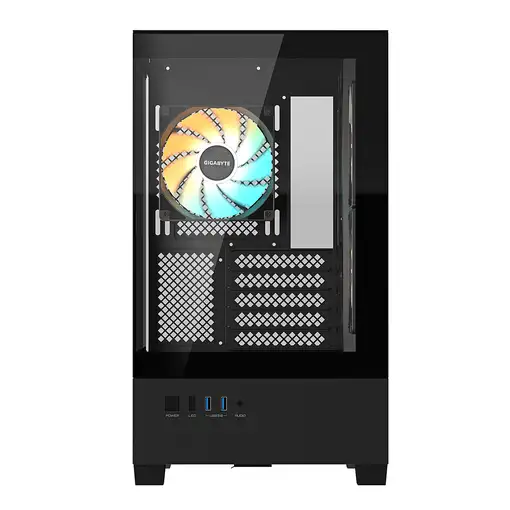 GIGABYTE C201 PANORAMIC Caja de PC – Torre Media, m-ATX, soporte para radiador de