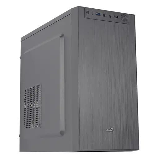 Aerocool CS108BKV1 Caja PC Compacta Micro ATX Aluminio Pulido Ventilador 80cm Negr
