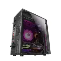 Mars Gaming MCM, Caja PC Micro ATX, Compacta, 16 Modos ARGB, Ventilador 8 cm
