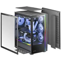 Mars Gaming MC-ULTRA, Torre Gaming Custom XXL E-ATX, Doble Tira LED ARGB, Doble Ve