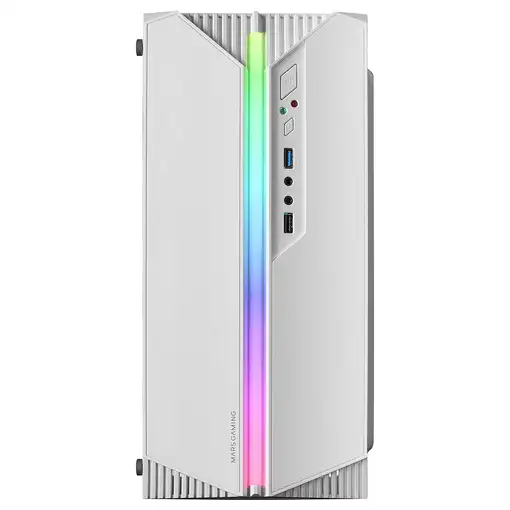 Mars Gaming MC-S1, Caja PC Compacta Gaming Micro-ATX, Iluminación ARGB 12 Modos, V
