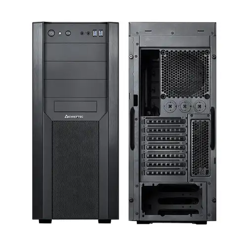 Chieftec CW-01B-OP carcasa de ordenador Torre Negro