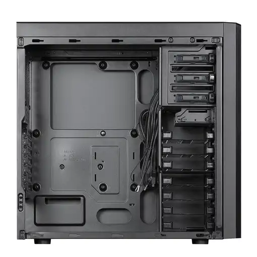 Chieftec CW-01B-OP carcasa de ordenador Torre Negro