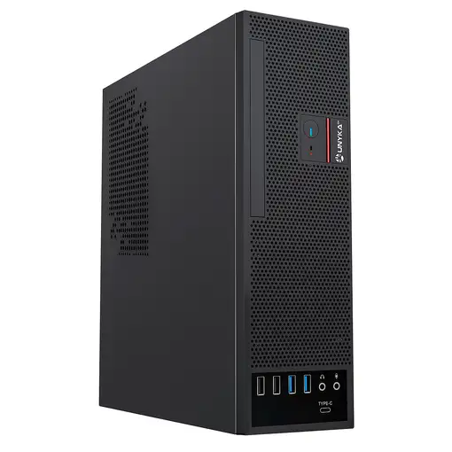 UNYKAch Caja Slim UK3006 8L SFF Micro ATX Black 150W Flex