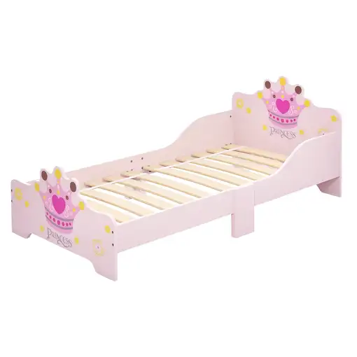 Cama para Niños de +3 Años 143x73x60 cm Carga 50 kg Rosa HOMCOM