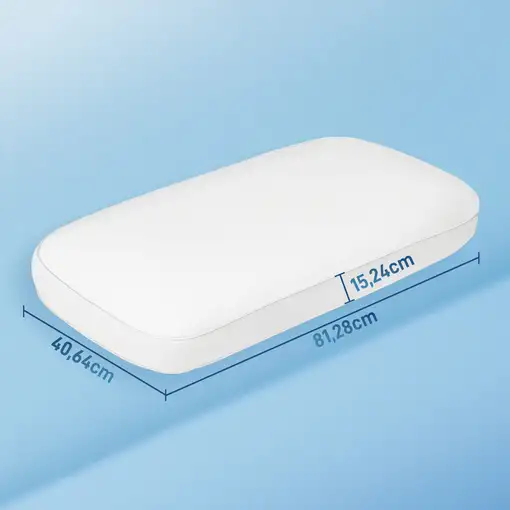 Almohada Viscoelástica de Espuma Viscoelástica con Diseño Ergonómico HOMCOM
