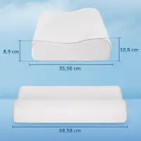 Almohada Cervical y Cuello de Espuma Viscoelástica con Diseño Ergonómico HOMCOM