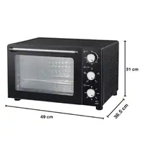Horno Eléctrico Sobremesa 31L 1500W Grill Negro ENJOY 31 MELCHIONI FAMILY