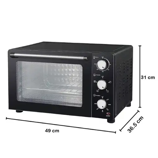 Horno Eléctrico Sobremesa 31L 1500W Grill Negro ENJOY 31 MELCHIONI FAMILY