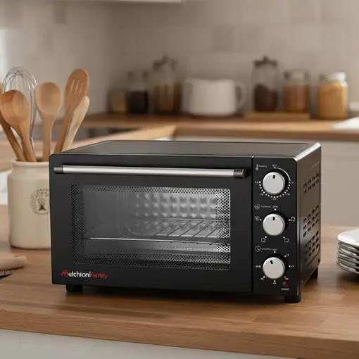 Horno Eléctrico Sobremesa 24L 1200W Grill Negro ENJOY 24 MELCHIONI FAMILY