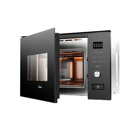 Midea MBMTG820HBK - Microondas Integrable con Grill 20 Litros 800 W