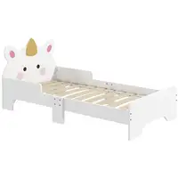 Cama para Niños 3-6 Años en Forma de Unicornio 143x74x67 cm ZONEKIZ