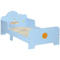 Cama para Niños de 3-6 Años 143x74x59 cm con Barreras de Protección ZONEKIZ