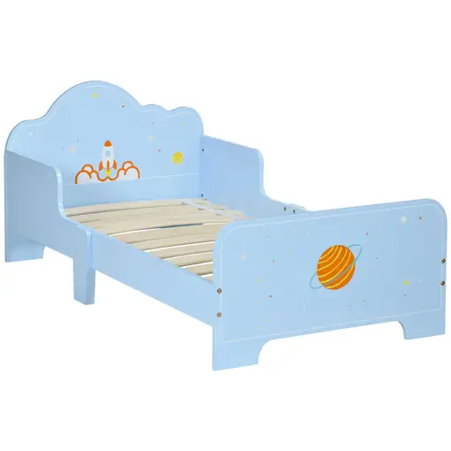 Cama para Niños de 3-6 Años 143x74x59 cm con Barreras de Protección ZONEKIZ