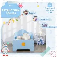 Cama para Niños de 3-6 Años 143x74x59 cm con Barreras de Protección ZONEKIZ