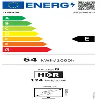 Toshiba 55QV3463DG Televisor 139,7 cm (55\) 4K Ultra HD Smart TV Wifi Negro 250 cd