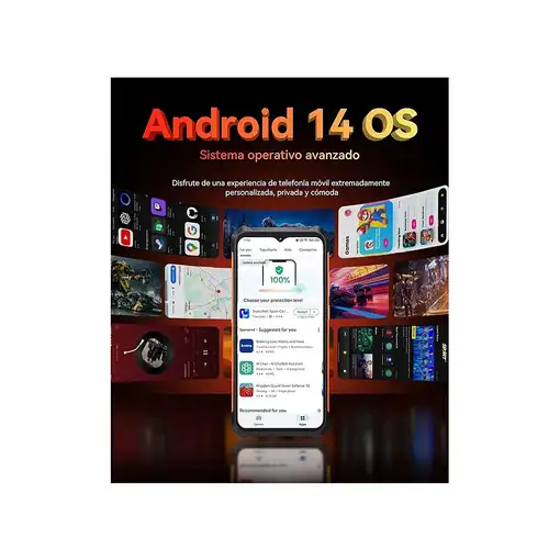 Cubot King Kong ES 16,5 cm (6.5") SIM doble Android 14 4G USB Tipo C 6 GB 128 GB