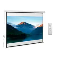 Pantalla de Proyector Eléctrica de 100" 4:3 con Control Remoto HOMCOM