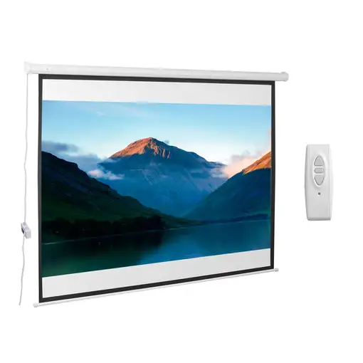 Pantalla de Proyector Eléctrica de 100" 4:3 con Control Remoto HOMCOM