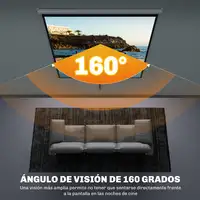 Pantalla de Proyector Eléctrica de 100" 4:3 con Control Remoto HOMCOM