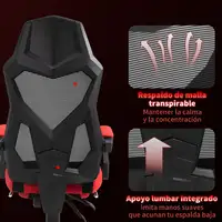 Silla de Oficina Altura Ajustable Reclinable hasta 135 Grados Vinsetto Silla de Oficina Altura Ajustable Reclinable hasta 135 Grados Vinsetto