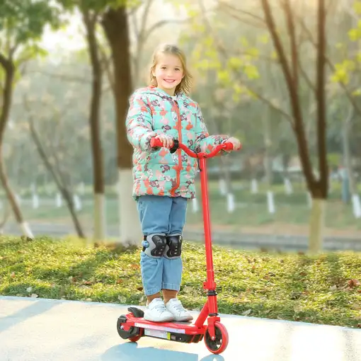 Patinete Eléctrico para Niños de 6-14 Años Max. 10 km/h Rojo AIYAPLAY