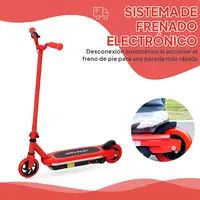 Patinete Eléctrico para Niños de 6-14 Años Max. 10 km/h Rojo AIYAPLAY