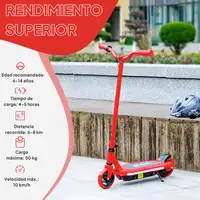 Patinete Eléctrico para Niños de 6-14 Años Max. 10 km/h Rojo AIYAPLAY