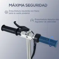 Patinete Eléctrico Plegable para Niños de 7-14 Años Ajustable de 82-93 cm HOMCOM