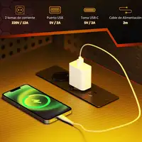 Mesa Gaming con Luces LED 110x50 cm Superficie de Fibra de Carbono Negro HOMCOM Mesa Gaming con Luces LED 110x50 cm Superficie de Fibra de Carbono Negro HOMCOM