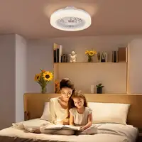 Ventilador de Techo con Luz LED 40 W Motor DC Reversible Blanco HOMCOM Ventilador de Techo con Luz LED 40 W Motor DC Reversible Blanco HOMCOM