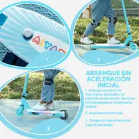 Patinete Eléctrico para Niños de 4-7 Años Max. 6 km/h Azul AIYAPLAY