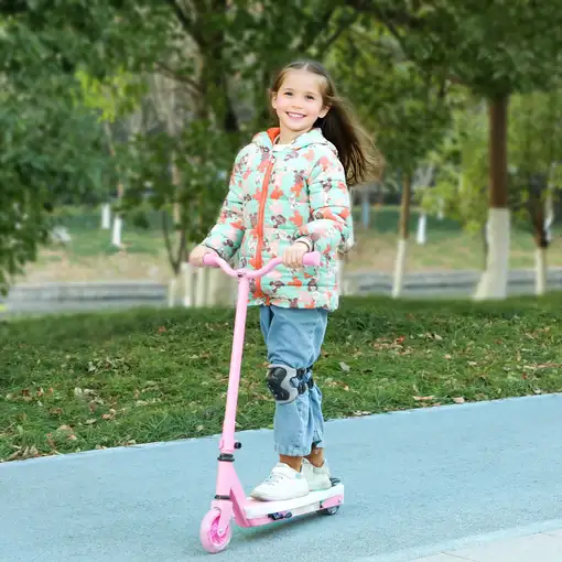 Patinete Eléctrico para Niños de 4-7 Años Max. 6 km/h Rosa AIYAPLAY