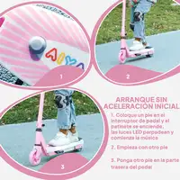 Patinete Eléctrico para Niños de 4-7 Años Max. 6 km/h Rosa AIYAPLAY
