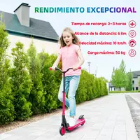 Patinete Eléctrico Plegable Motor 120 W Autonomía 6 KM MAX 10 KM/H Rojo SPORTNOW