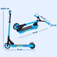 Patinete Eléctrico Plegable Motor 120 W Autonomía 6 KM MAX 10 KM/H Azul SPORTNOW