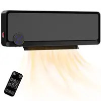 Calefactor Eléctrico de Pared 1000W/2000W Control Remoto 56x11,7x18,5 cm HOMCOM