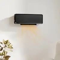 Calefactor Eléctrico de Pared 1000W/2000W Control Remoto 56x11,7x18,5 cm HOMCOM