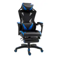 Silla Gaming Ergonómica Oficina Respaldo Regulable 65x70x117-125cm Azul Vinsetto Silla Gaming Ergonómica Oficina Respaldo Regulable 65x70x117-125cm Azul Vinsetto