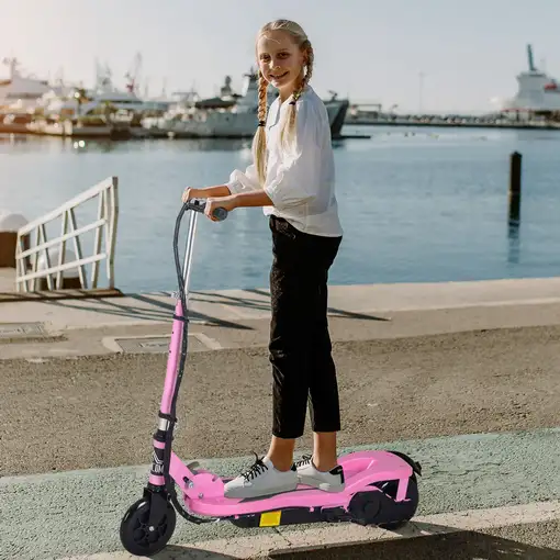 Patinete Eléctrico Plegable para Niños de 7-14 Años Ajustable de 82-93 cm HOMCOM