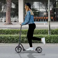Patinete Plegable +14 años Altura Ajustable 82-97 cm 2 Ruedas 100 kg HOMCOM