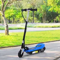 Patinete Eléctrico Plegable Niños Altura Ajustable 78x37x87-95 cm Azul HOMCOM