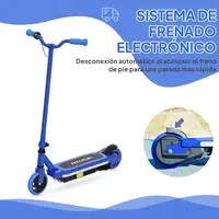 Patinete Eléctrico para Niños de 6-14 Años Max. 10 km/h Azul AIYAPLAY