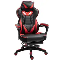 Silla Racing Ergonómica Respaldo Reclinable 65x70x118,5-126,5cm Rojo Vinsetto Silla Racing Ergonómica Respaldo Reclinable 65x70x118,5-126,5cm Rojo Vinsetto