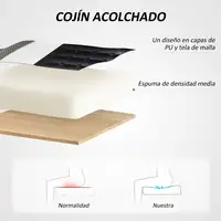 Silla Gamer Giratoria Tapizada en PU con Altura Ajustable Multicolor HOMCOM